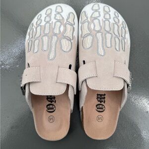 Octavious Marks OM Fishbone Clogs in Grey